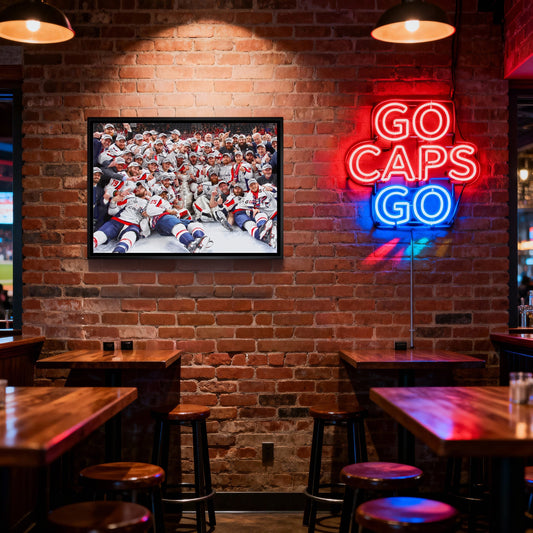 Washington Capitals 20x29 Framed Canvas 2018 Stanley Cup - Velora Luxury Fashion