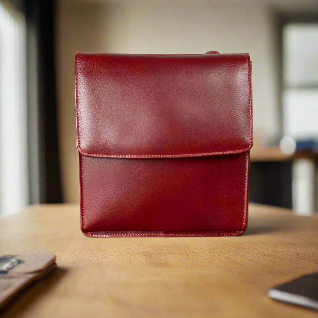 Derek Alexander Small Organizer Crossbody Bag Boutique of Leathers/Open Road
