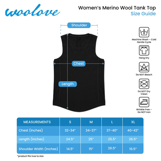 Women's Merino Wool Tank Top with Crew Neck - Velora Luxury Fashion