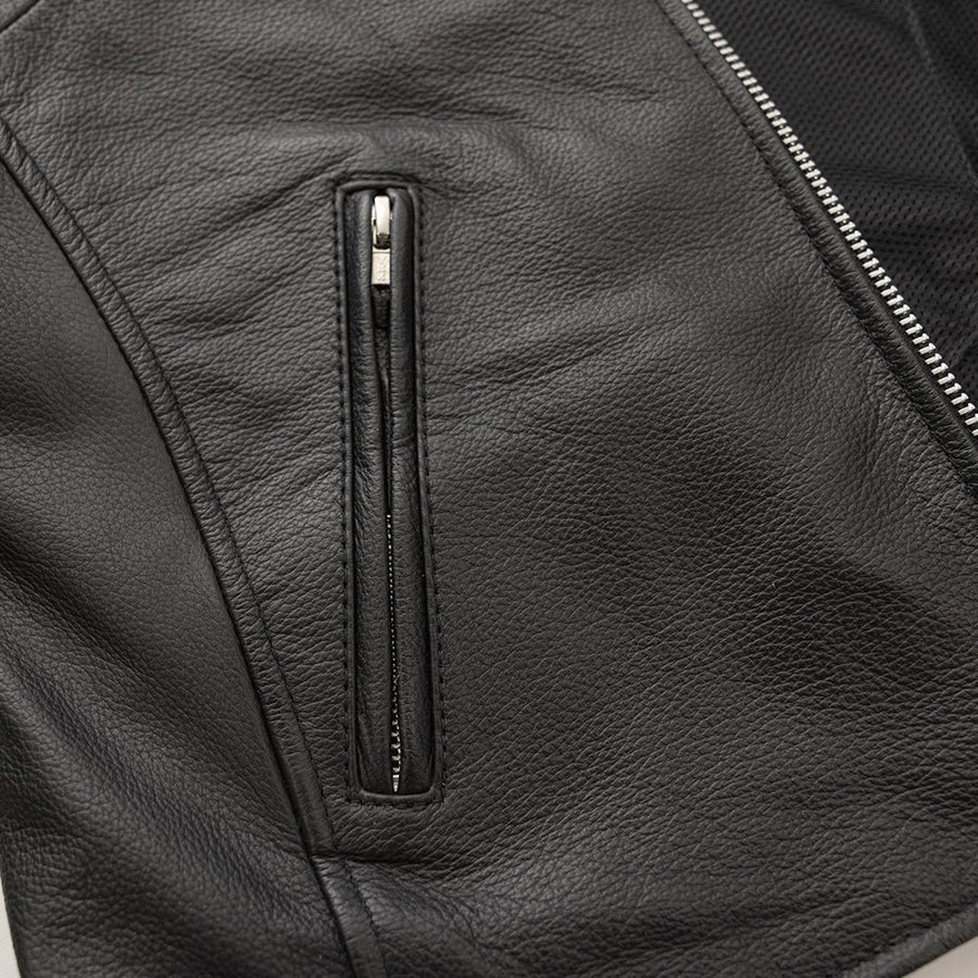 Women’s Motorcycle Leather Jacket. Lightweight Cowhide with Armor Pockets - Velora Luxury Fashion