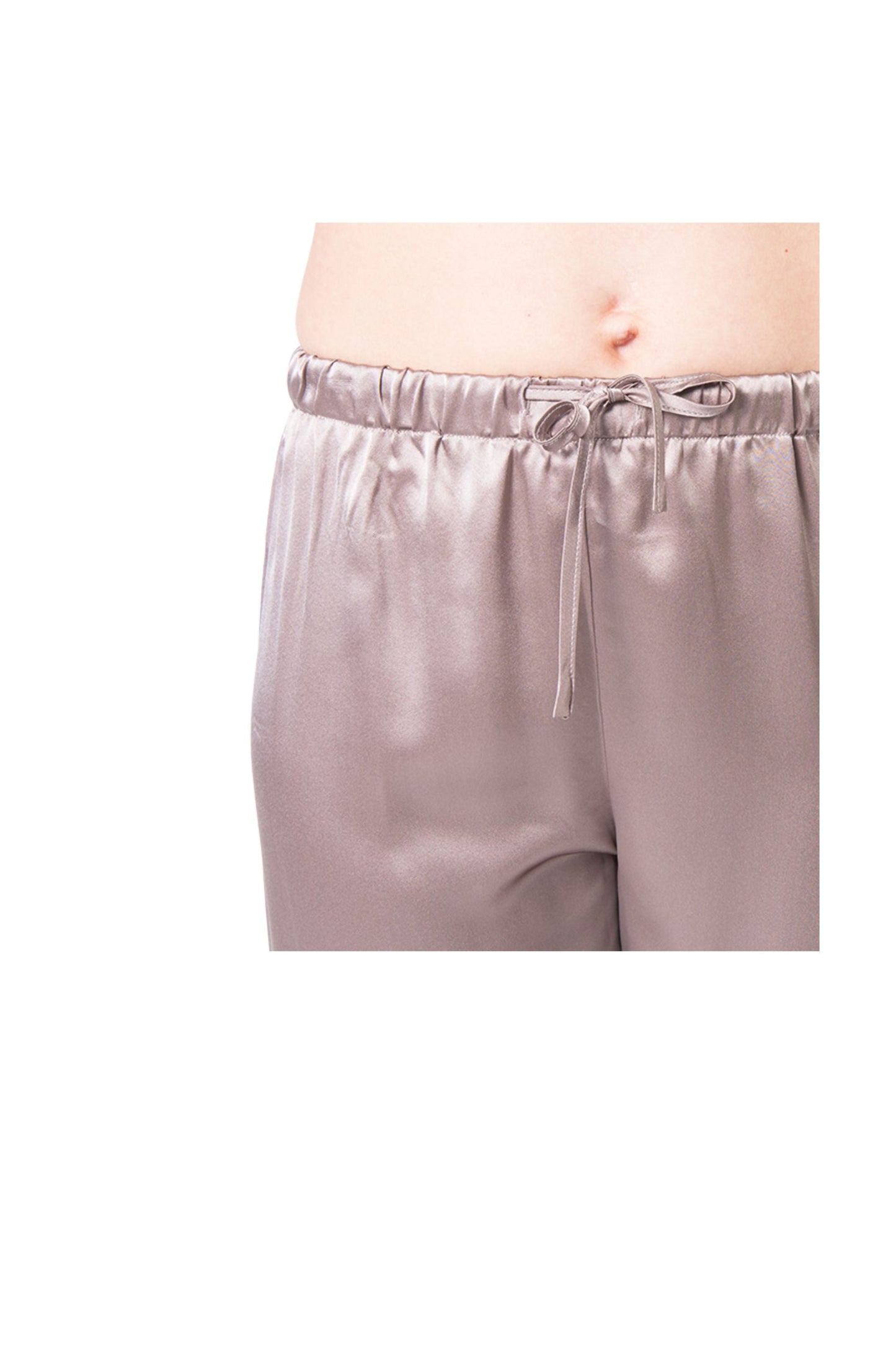 Women's Mulberry Silk Pajama Set Taupe - Velora Luxury Fashion