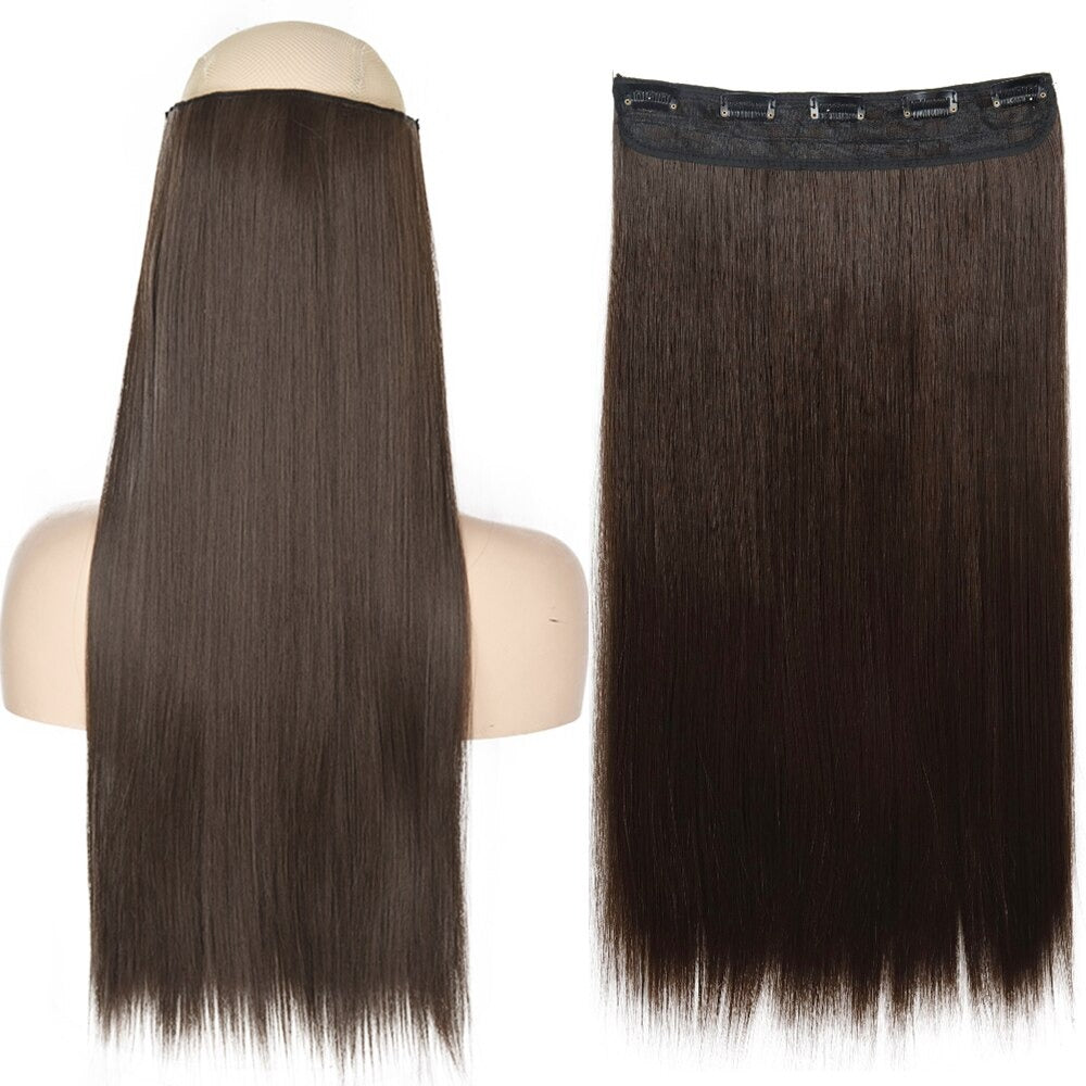 Women's Clip-In Hair Extensions Long Straight Curly High-Temperature Fiber - Velora