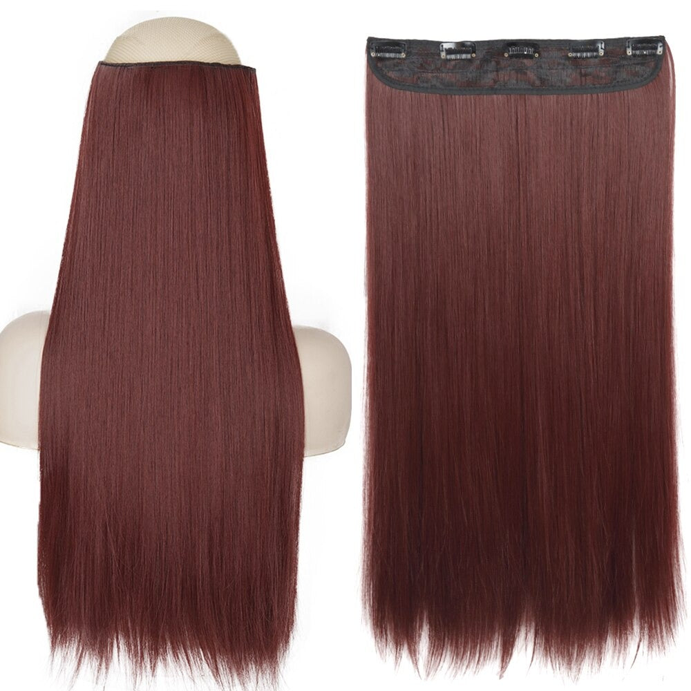 Women's Clip-In Hair Extensions Long Straight Curly High-Temperature Fiber - Velora