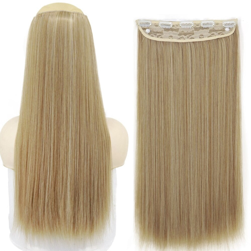 Women's Clip-In Hair Extensions Long Straight Curly High-Temperature Fiber - Velora