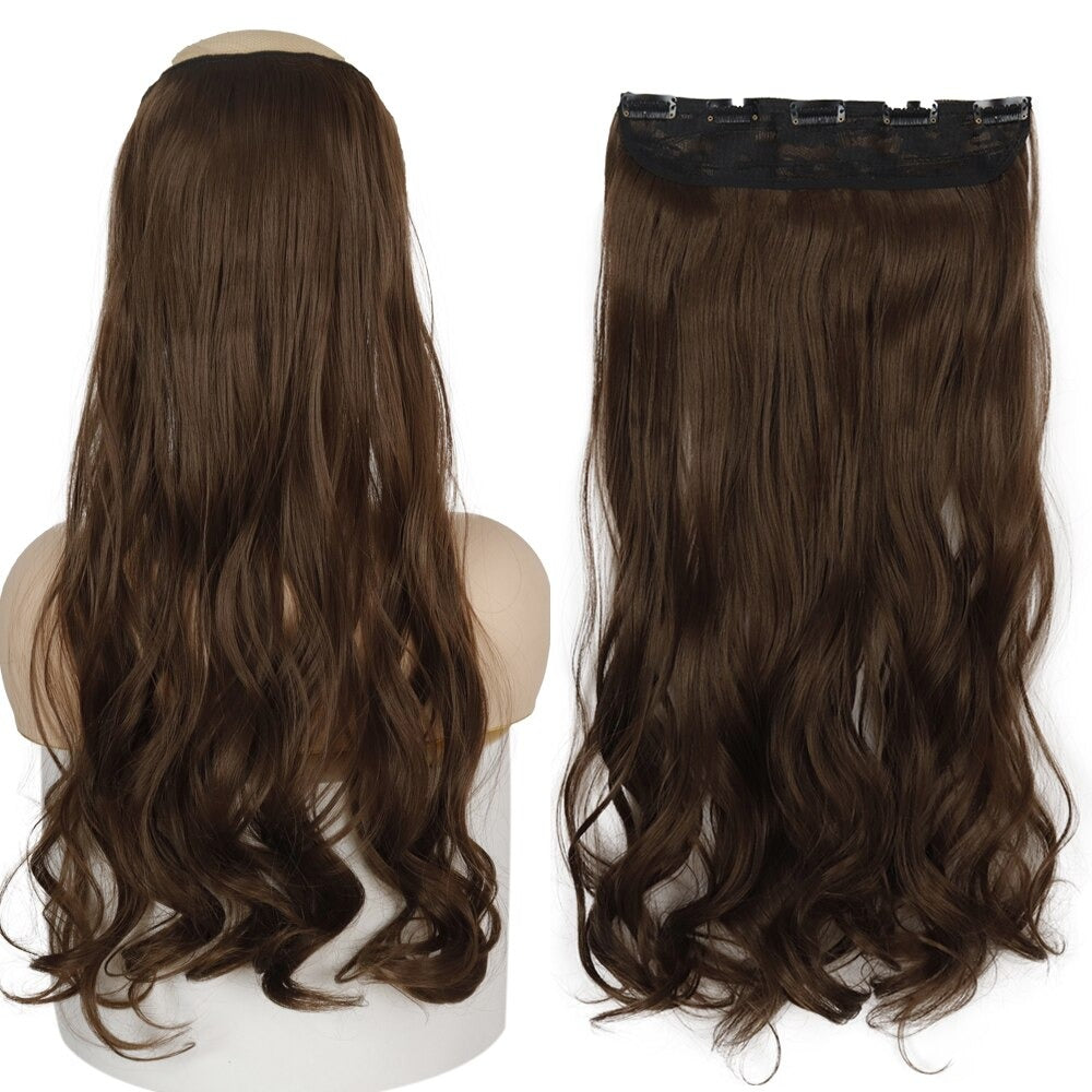Women's Clip-In Hair Extensions Long Straight Curly High-Temperature Fiber - Velora
