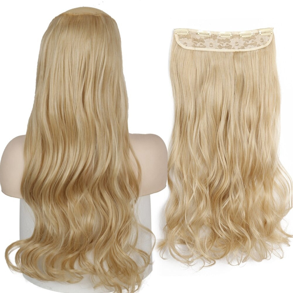 Women's Clip-In Hair Extensions Long Straight Curly High-Temperature Fiber - Velora