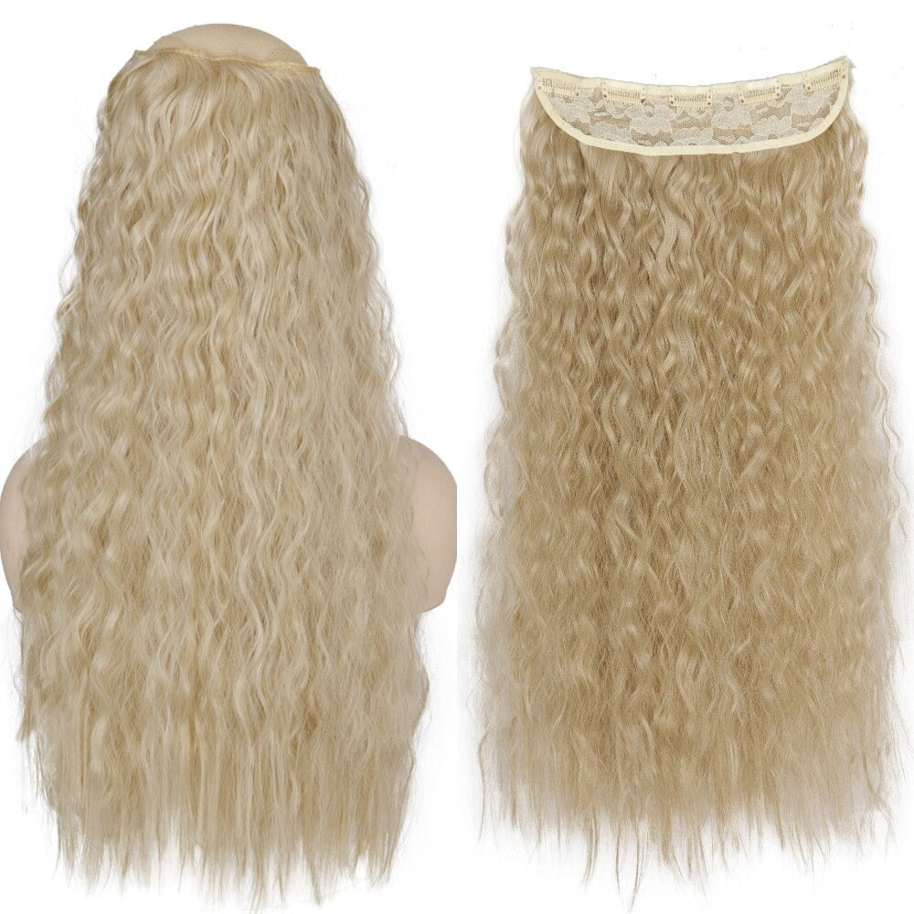 Women's Clip-In Hair Extensions Long Straight Curly High-Temperature Fiber - Velora