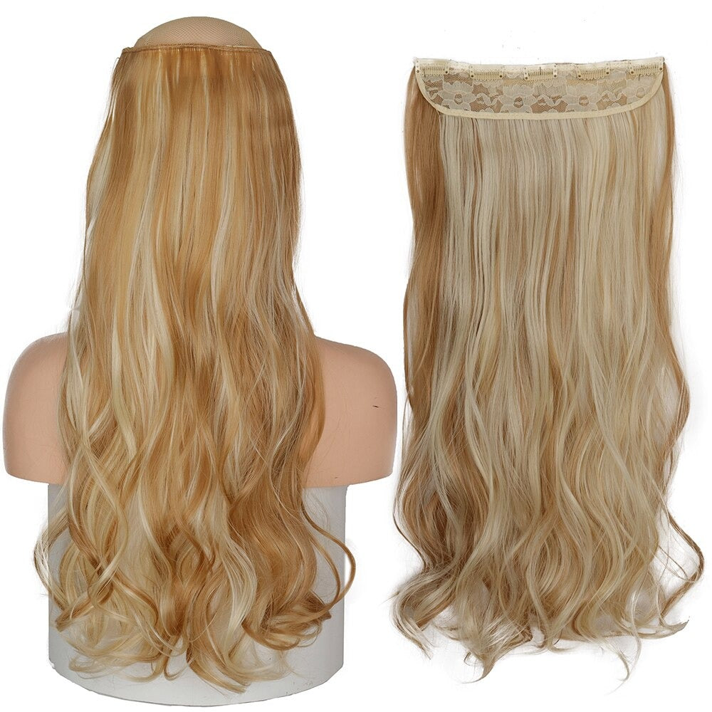 Women's Clip-In Hair Extensions Long Straight Curly High-Temperature Fiber - Velora