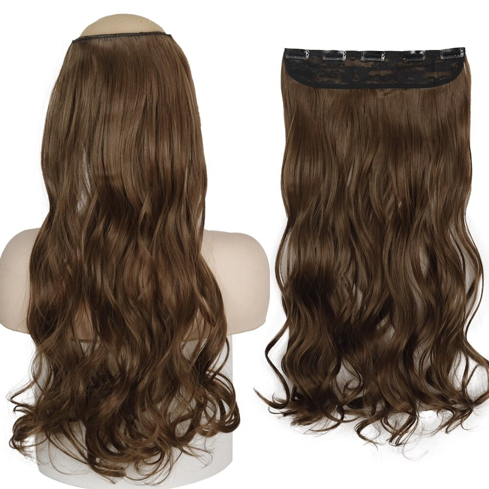 Women's Clip-In Hair Extensions Long Straight Curly High-Temperature Fiber - Velora