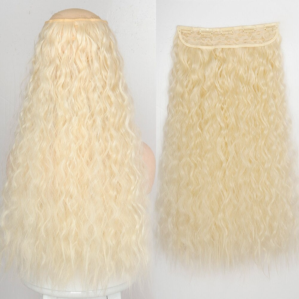 Women's Clip-In Hair Extensions Long Straight Curly High-Temperature Fiber - Velora