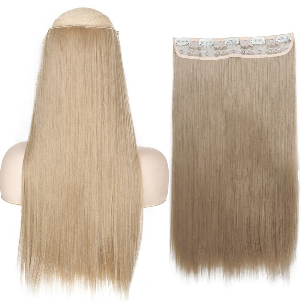 Women's Clip-In Hair Extensions Long Straight Curly High-Temperature Fiber - Velora