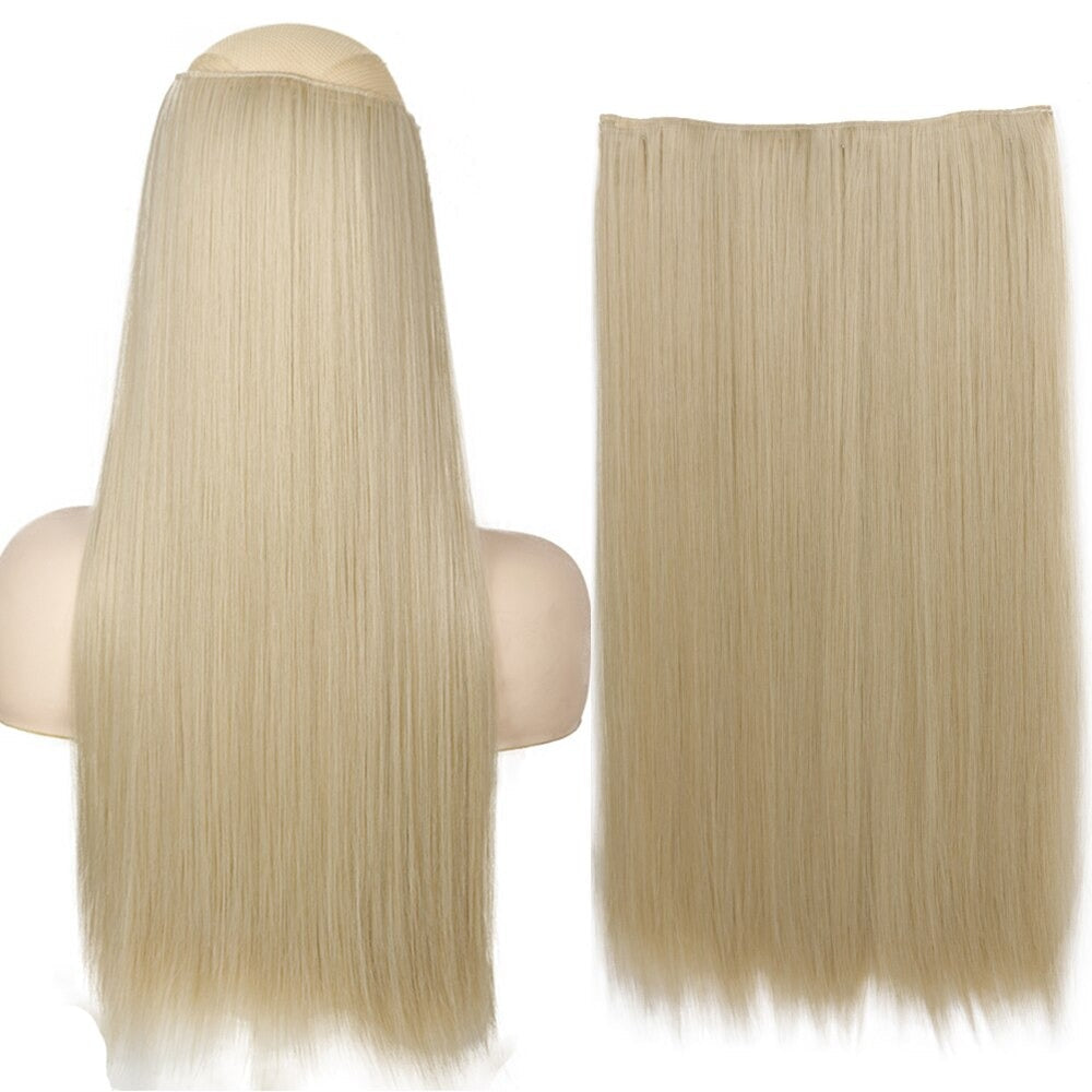 Women's Clip-In Hair Extensions Long Straight Curly High-Temperature Fiber - Velora