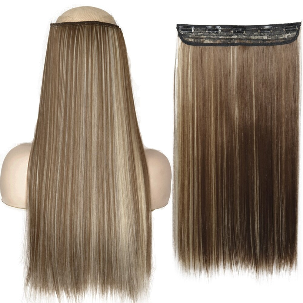 Women's Clip-In Hair Extensions Long Straight Curly High-Temperature Fiber - Velora