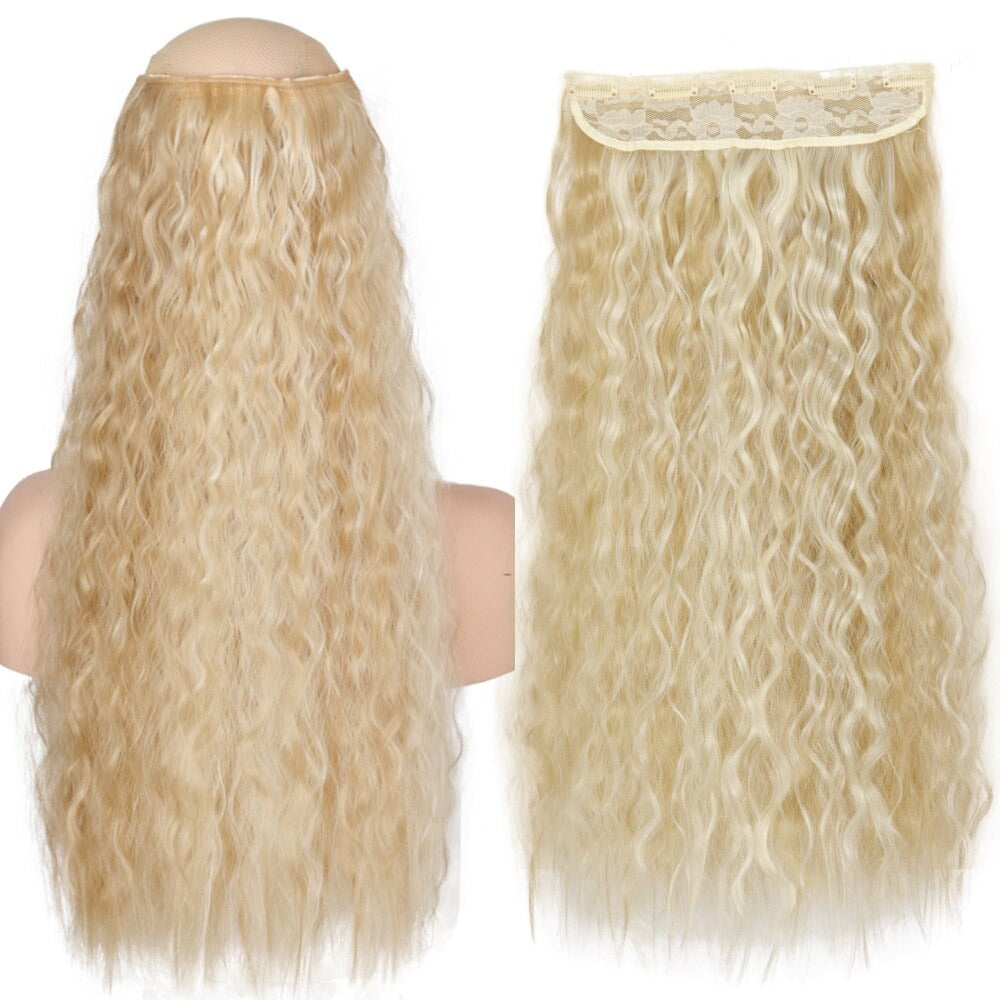 Women's Clip-In Hair Extensions Long Straight Curly High-Temperature Fiber - Velora