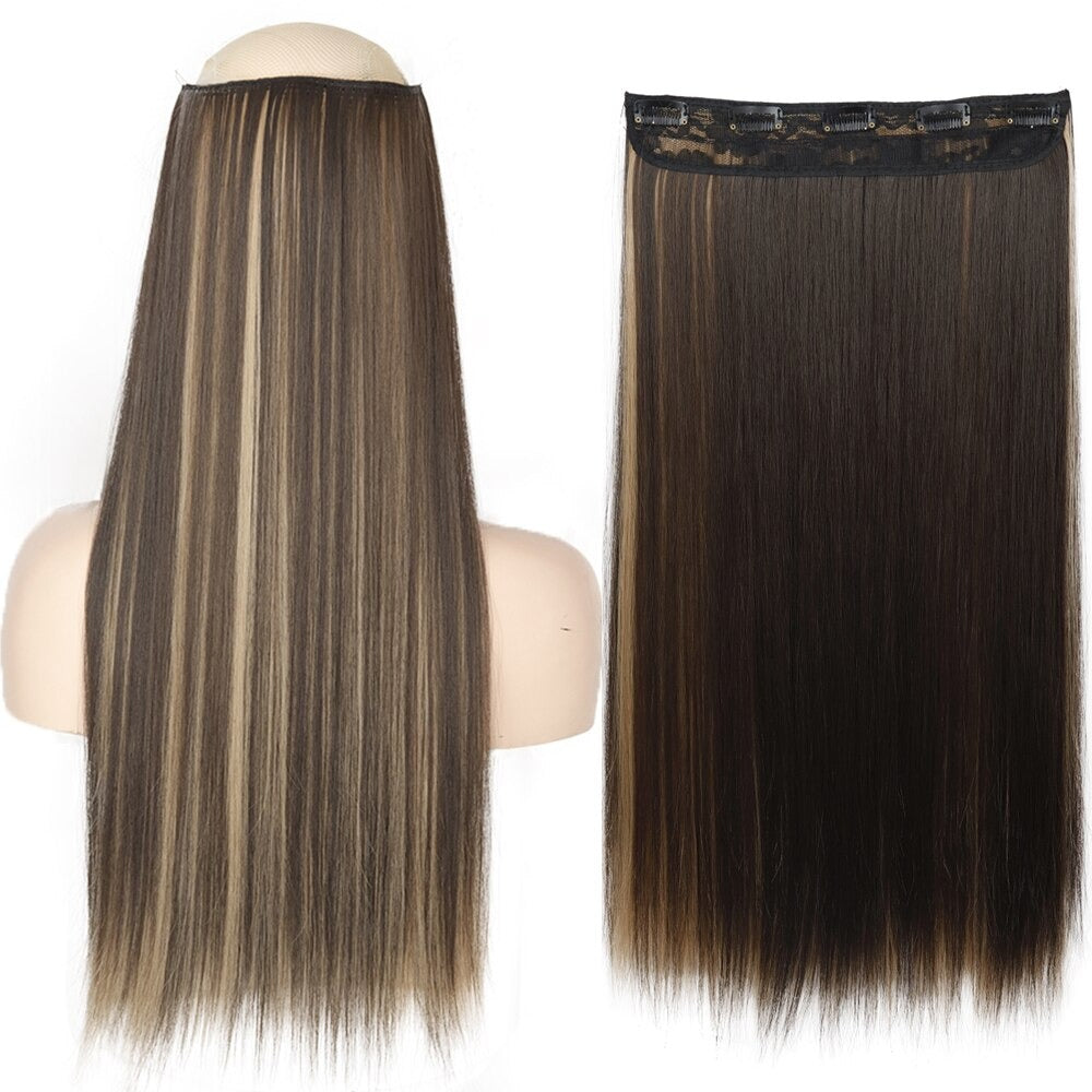 Women's Clip-In Hair Extensions Long Straight Curly High-Temperature Fiber - Velora
