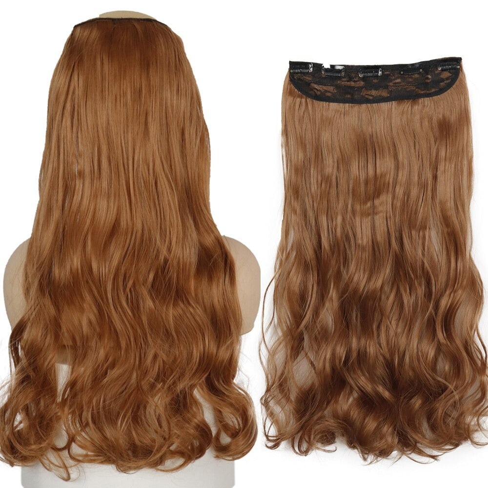 Women's Clip-In Hair Extensions Long Straight Curly High-Temperature Fiber - Velora