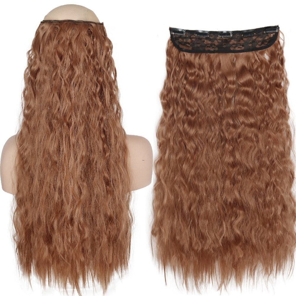 Women's Clip-In Hair Extensions Long Straight Curly High-Temperature Fiber - Velora