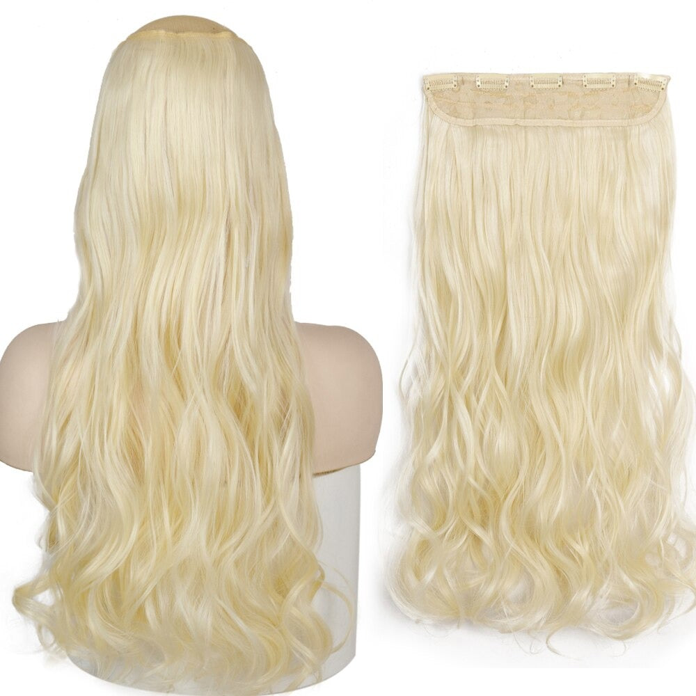 Women's Clip-In Hair Extensions Long Straight Curly High-Temperature Fiber - Velora