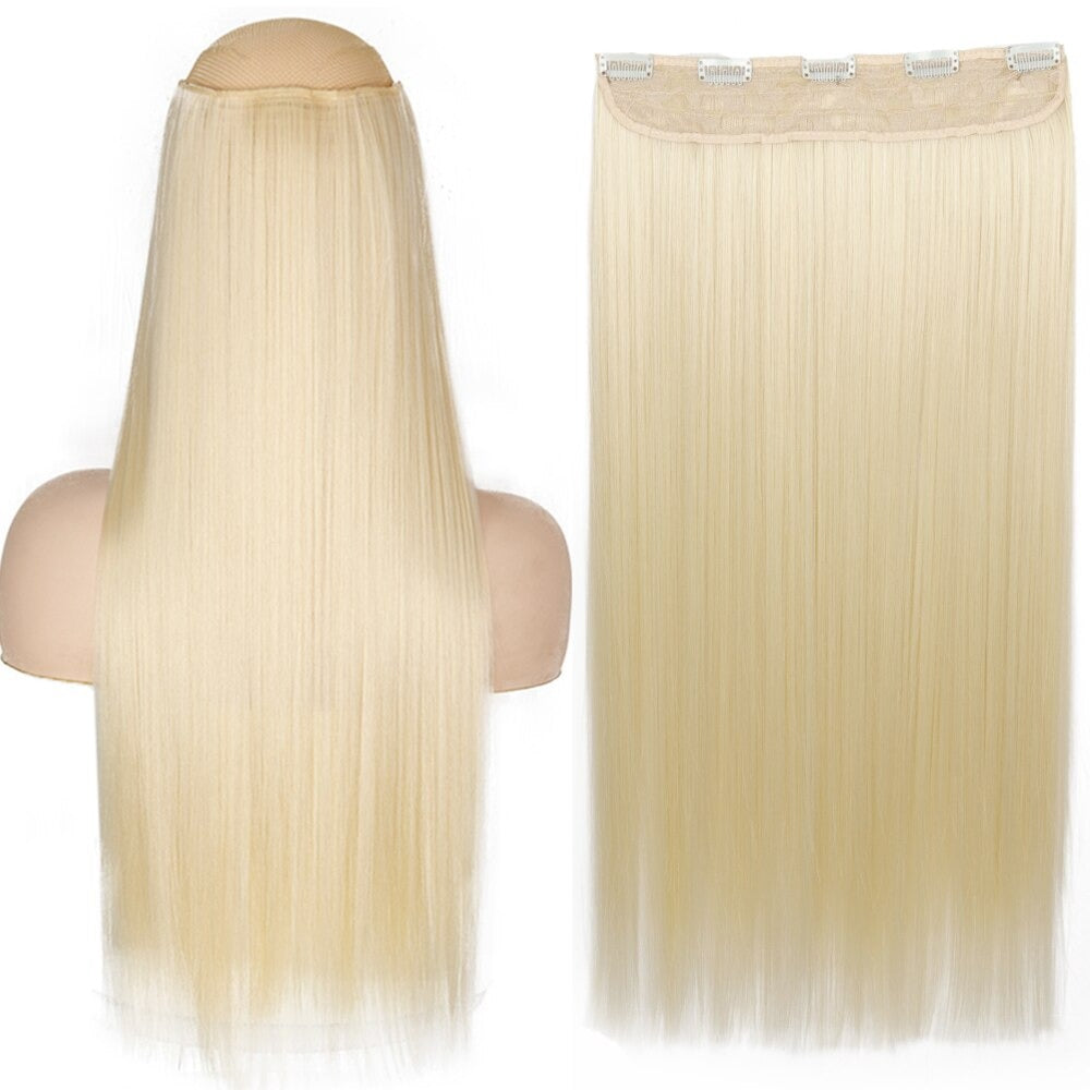 Women's Clip-In Hair Extensions Long Straight Curly High-Temperature Fiber - Velora