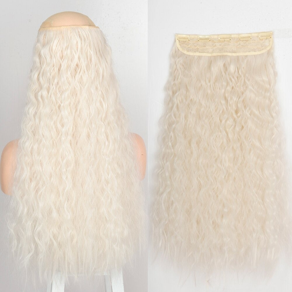 Women's Clip-In Hair Extensions Long Straight Curly High-Temperature Fiber - Velora
