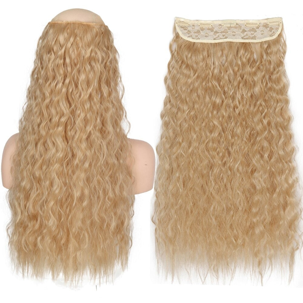 Women's Clip-In Hair Extensions Long Straight Curly High-Temperature Fiber - Velora