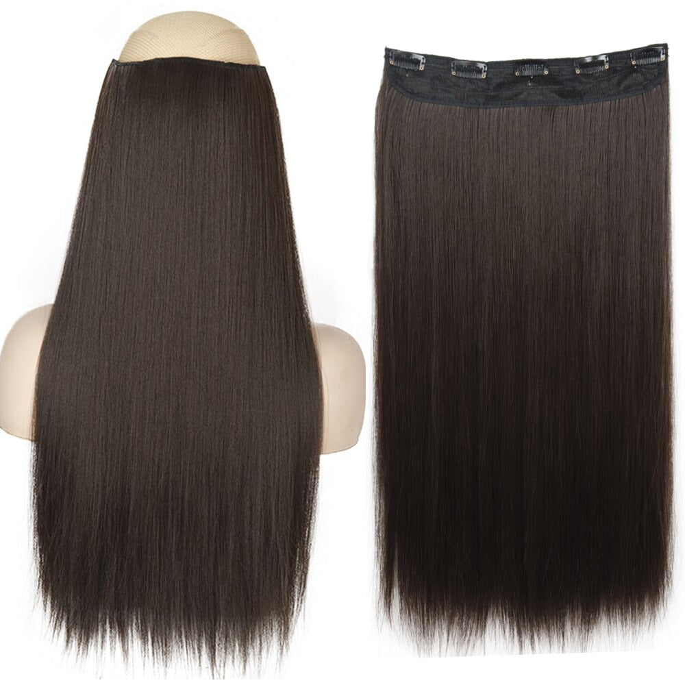 Women's Clip-In Hair Extensions Long Straight Curly High-Temperature Fiber - Velora