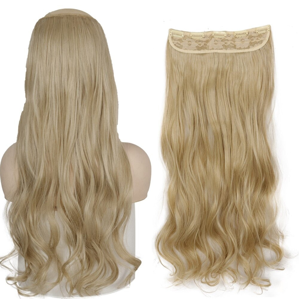 Women's Clip-In Hair Extensions Long Straight Curly High-Temperature Fiber - Velora