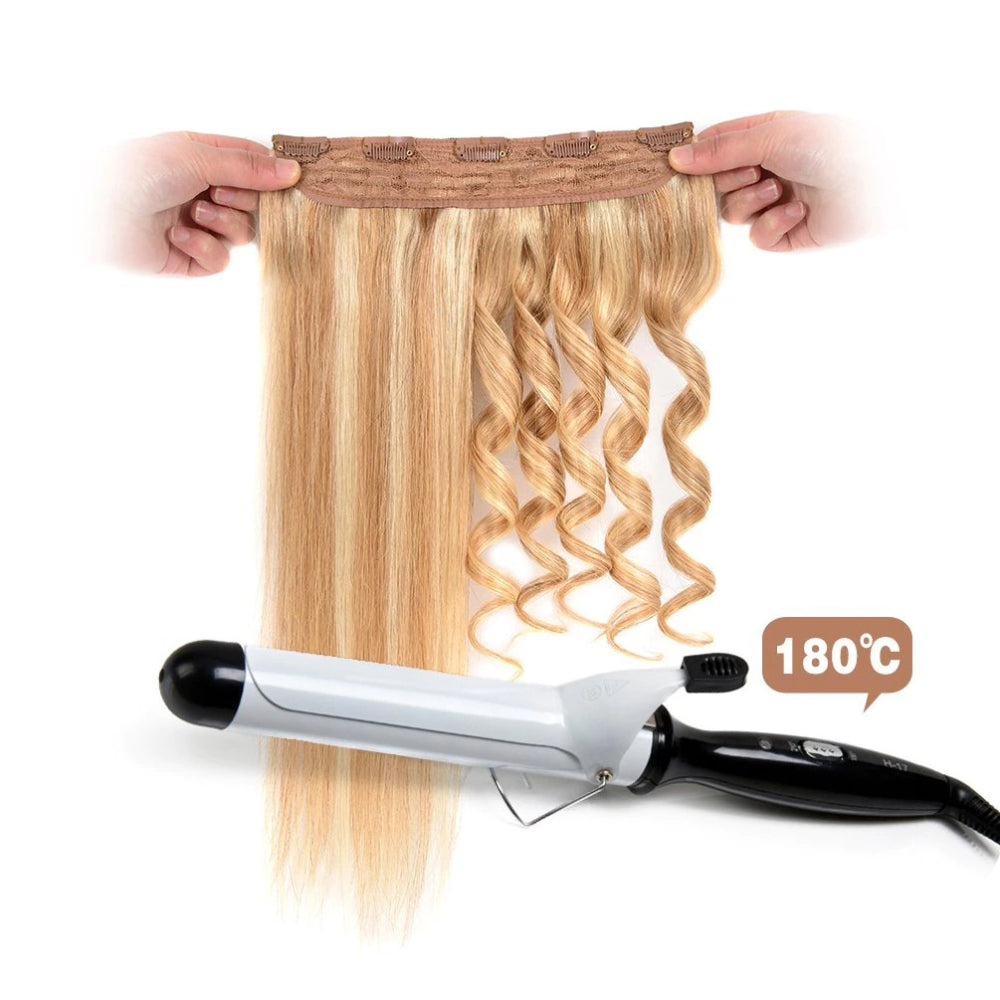 Women's Clip-In Hair Extensions Long Straight Curly High-Temperature Fiber - Velora