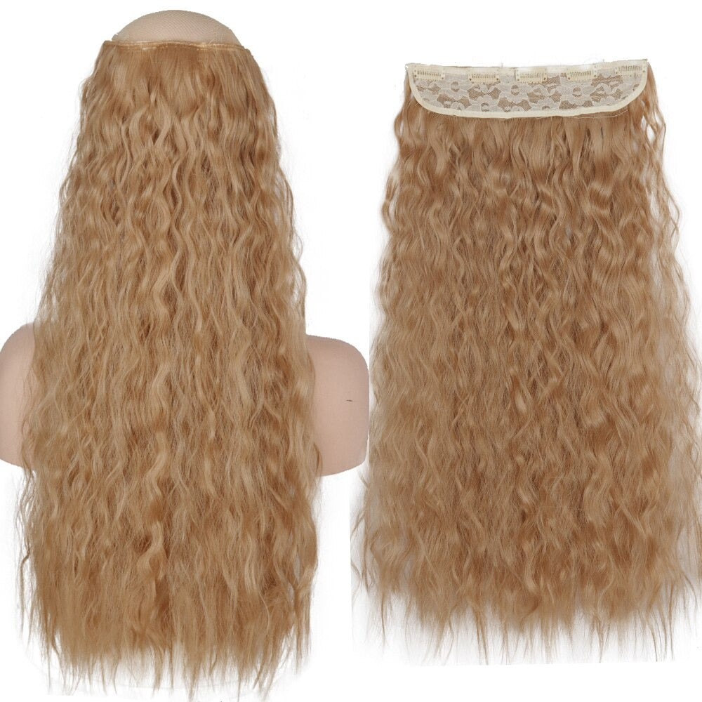 Women's Clip-In Hair Extensions Long Straight Curly High-Temperature Fiber - Velora