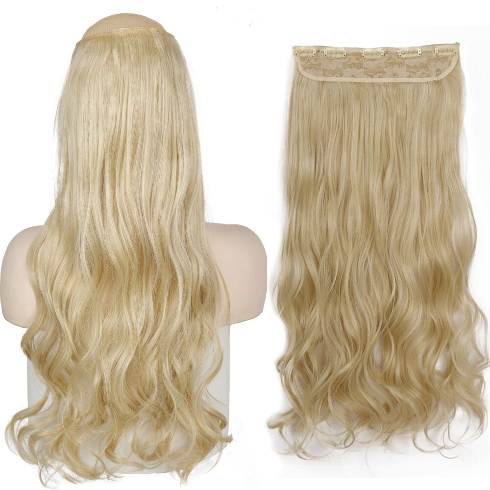 Women's Clip-In Hair Extensions Long Straight Curly High-Temperature Fiber - Velora