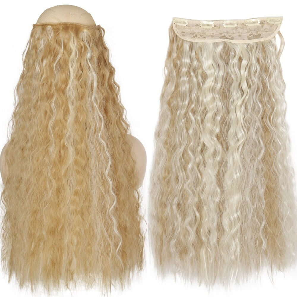 Women's Clip-In Hair Extensions Long Straight Curly High-Temperature Fiber - Velora