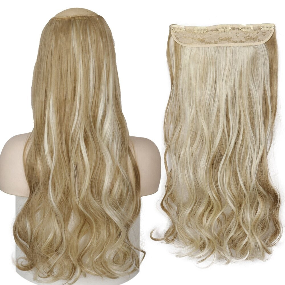 Women's Clip-In Hair Extensions Long Straight Curly High-Temperature Fiber - Velora
