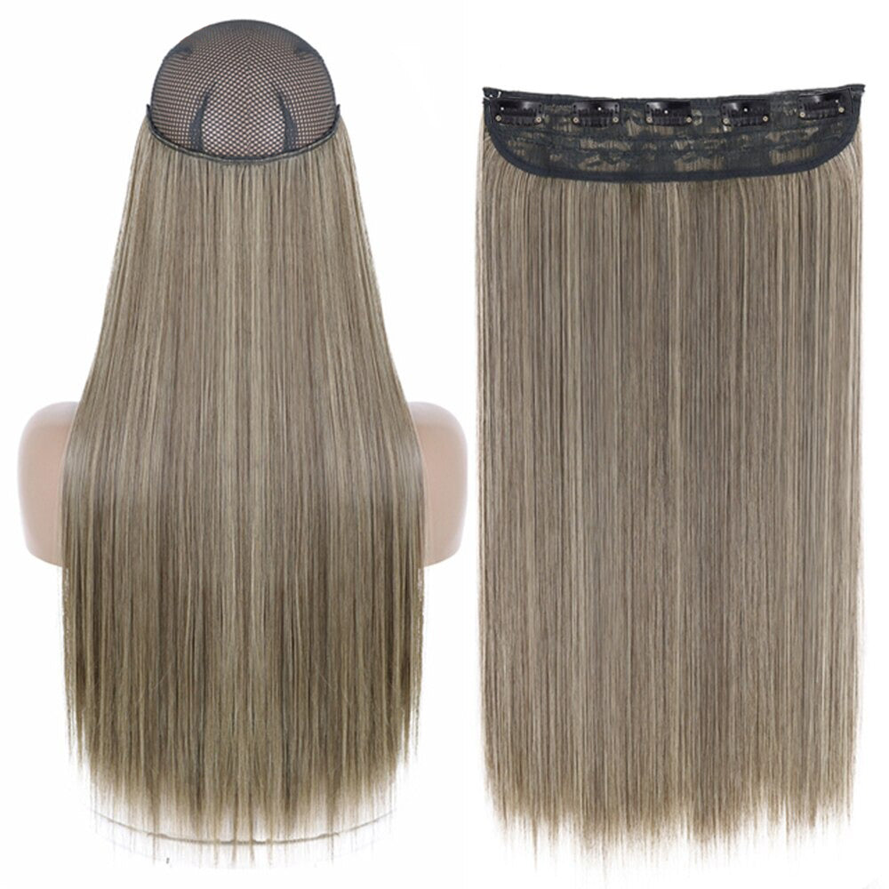 Women's Clip-In Hair Extensions Long Straight Curly High-Temperature Fiber - Velora