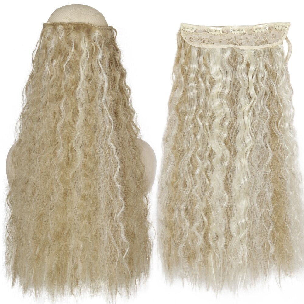 Women's Clip-In Hair Extensions Long Straight Curly High-Temperature Fiber - Velora