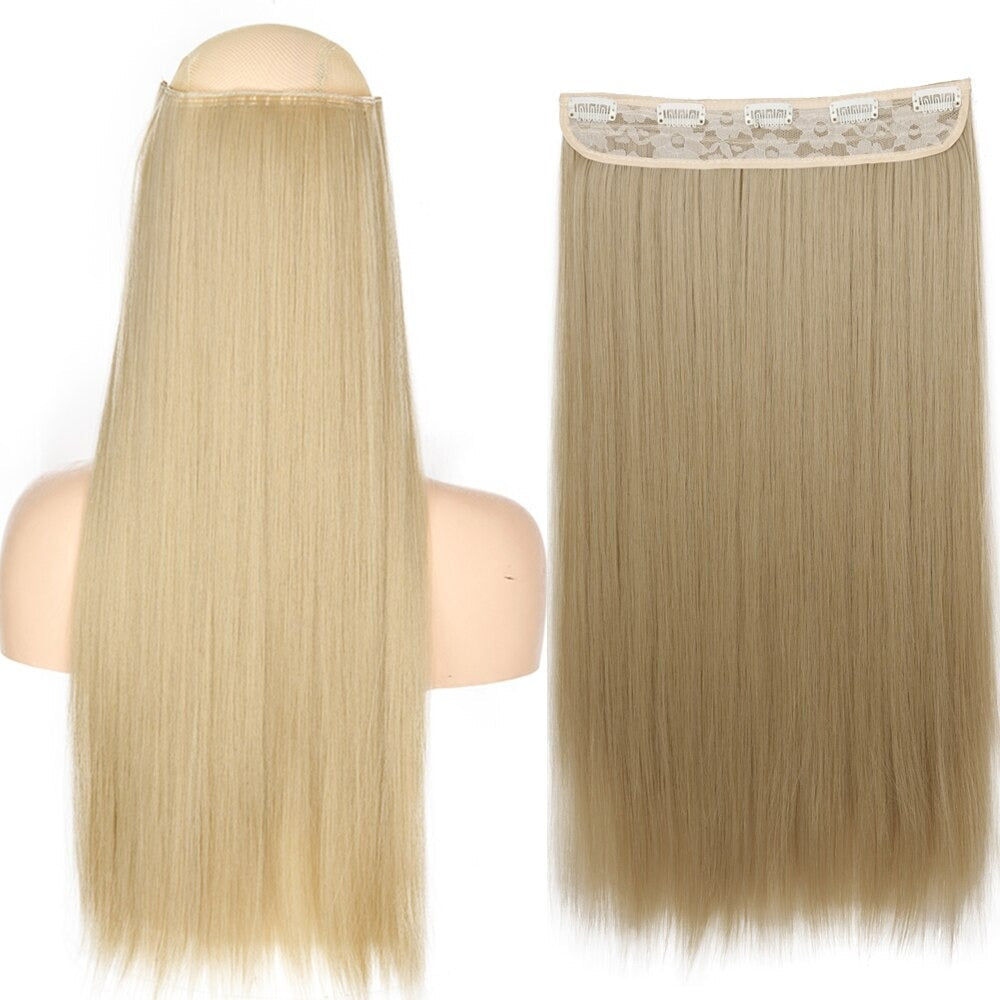 Women's Clip-In Hair Extensions Long Straight Curly High-Temperature Fiber - Velora