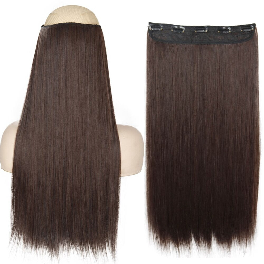 Women's Clip-In Hair Extensions Long Straight Curly High-Temperature Fiber - Velora