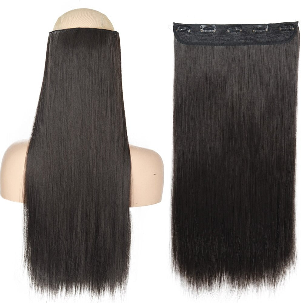 Women's Clip-In Hair Extensions Long Straight Curly High-Temperature Fiber - Velora