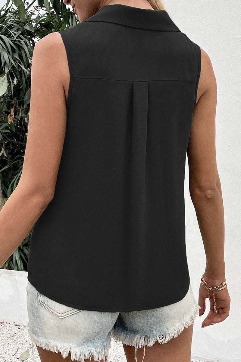 Women's V-Neck Button-Up Top – Elegant and Versatile Blouse for All Occasions - Velora