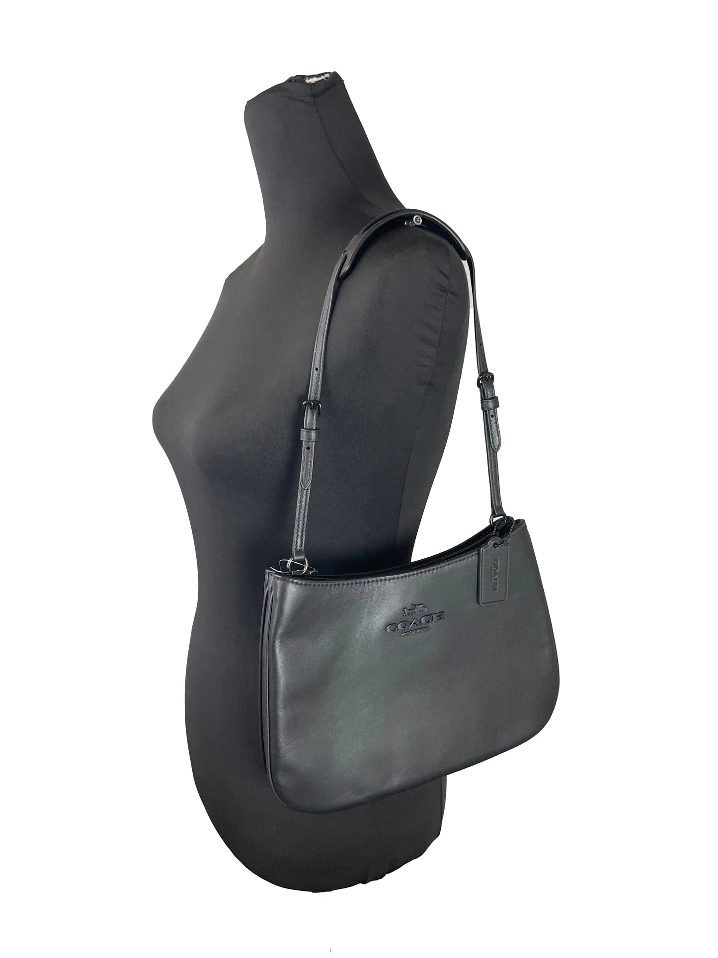 Coach Penelope Black Leather Shoulder Tote