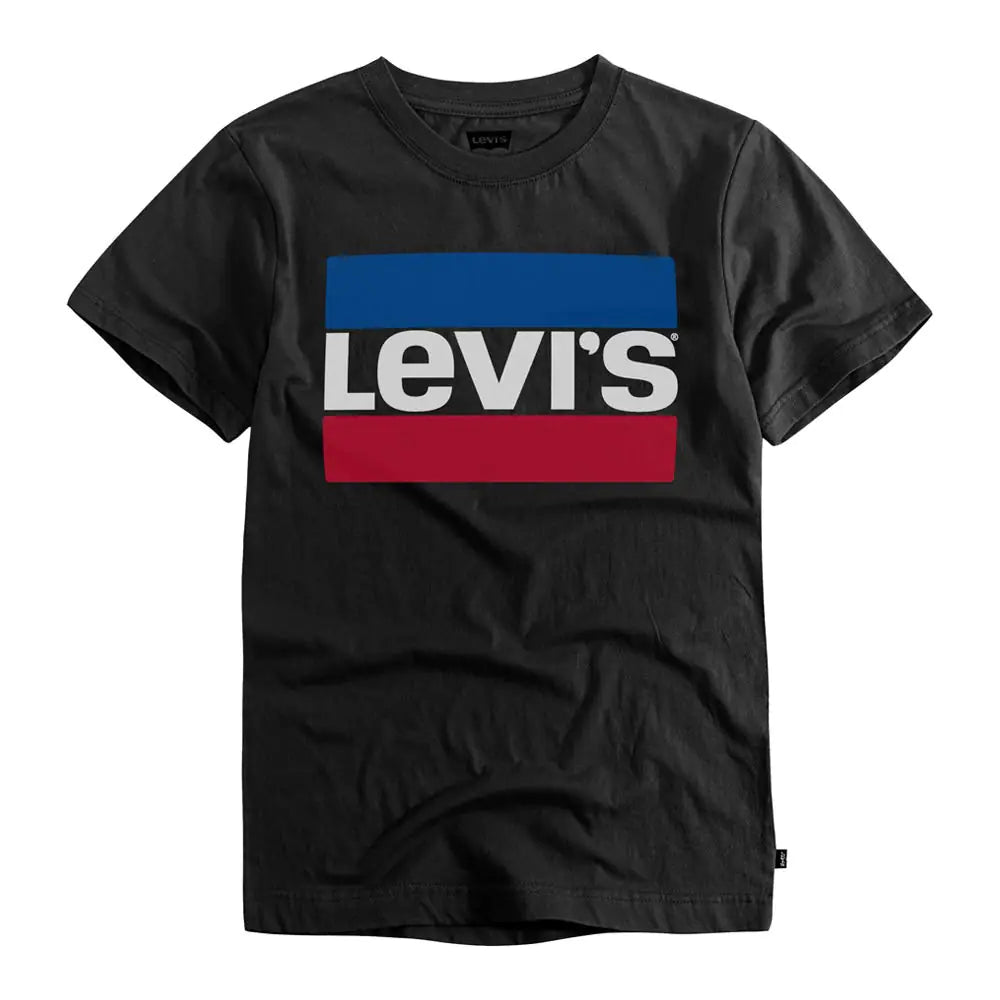 Levis Boys Black Logo Tee Medium