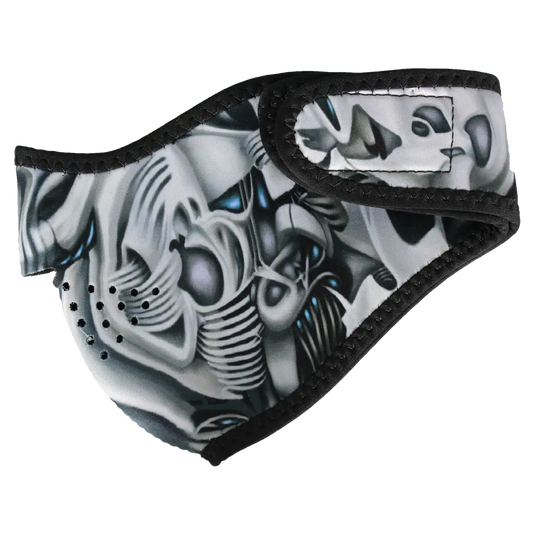 ZANheadgear Bio-mechanical Neoprene Half Mask - Velora Luxury Fashion