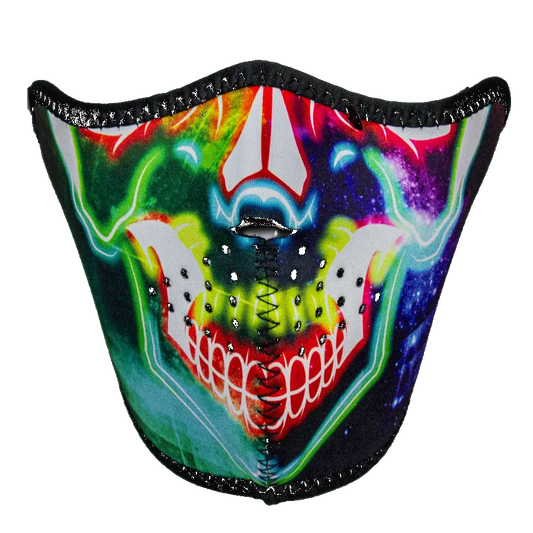 ZANheadgear Multi-Color Skull Neoprene Half Mask - Velora Luxury Fashion