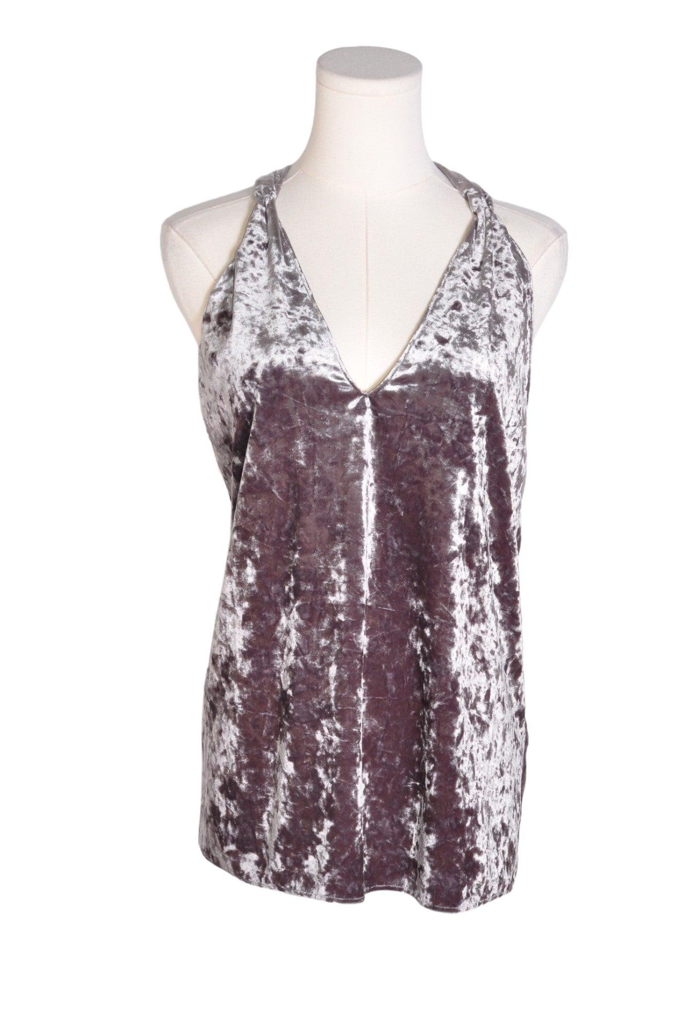 ZARA Women Halter Tops Regular fit in Gray - M - Velora Luxury Fashion