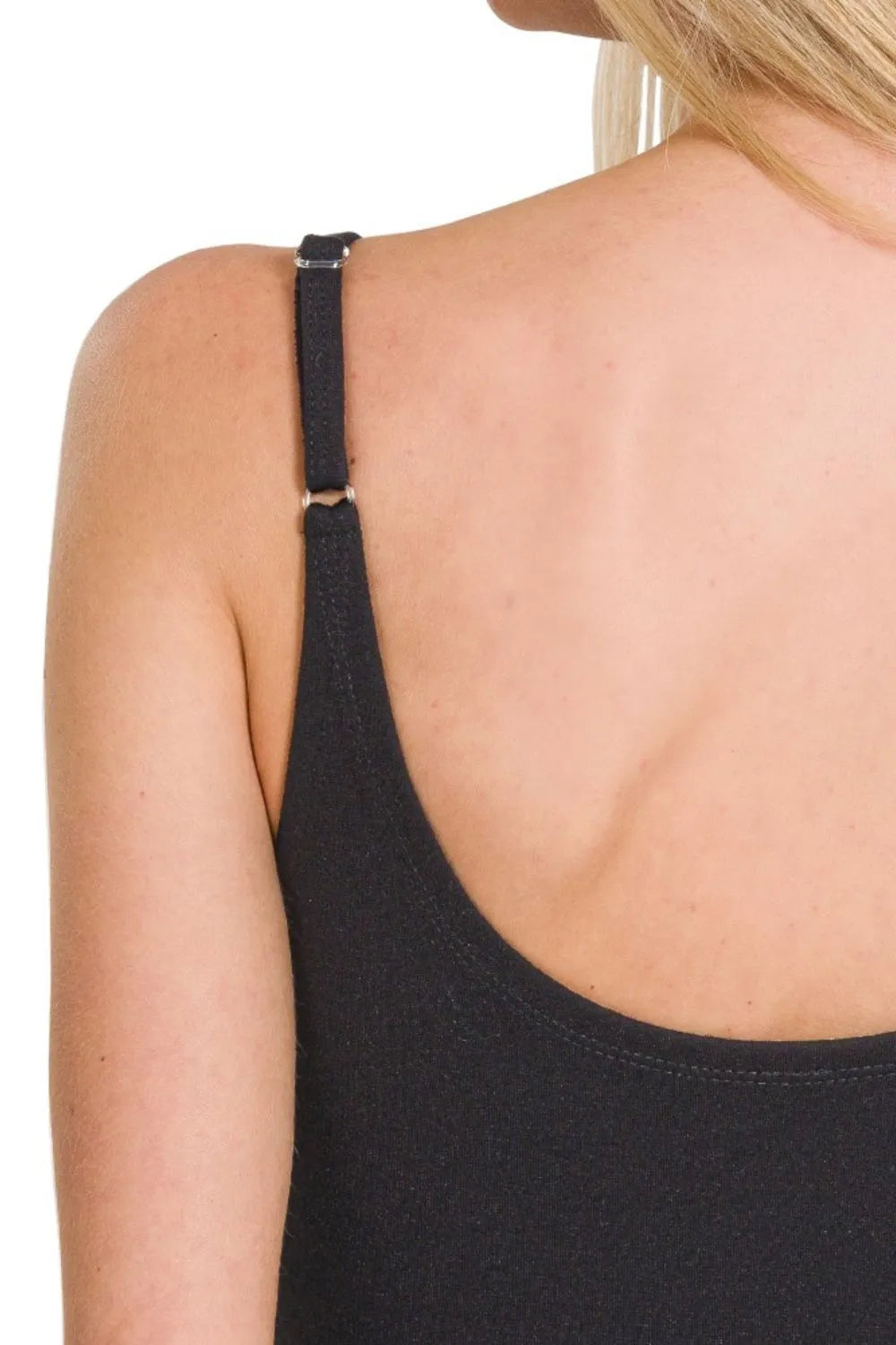 Zenana Ponte Spaghetti Strap Bodycon Mini Dress - Velora Luxury Fashion