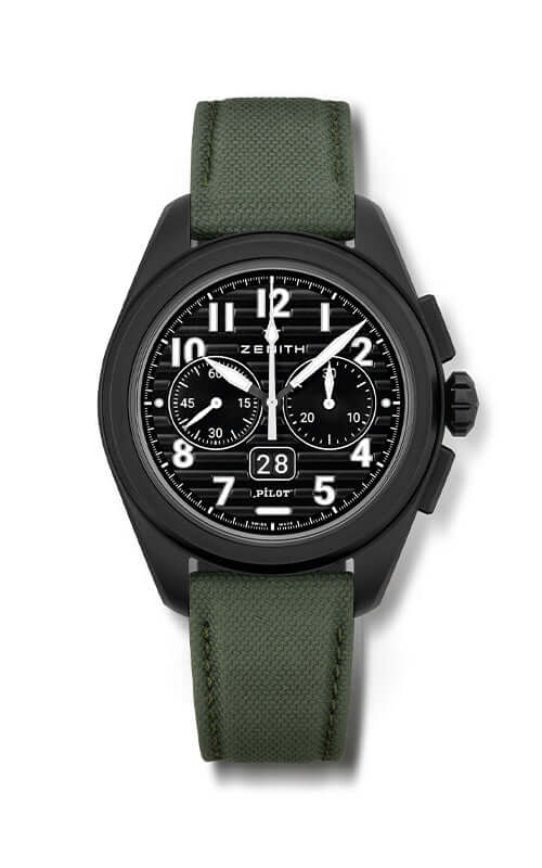 Zenith Pilot Big Date Flyback Ceramic 49.4000.3652/21.I001 - Velora