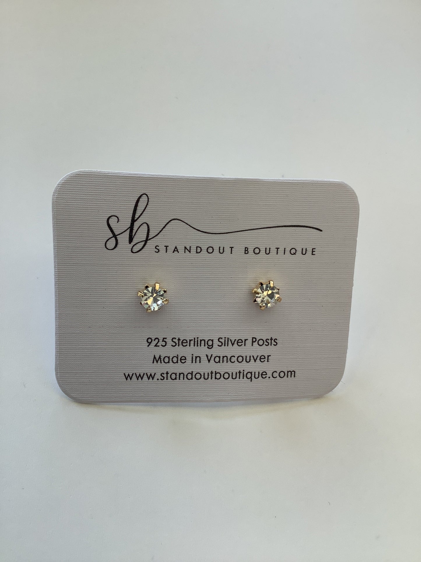 Zirconia Stud Earrings -Standout Boutique ( Vancouver, BC) - Velora Luxury Fashion