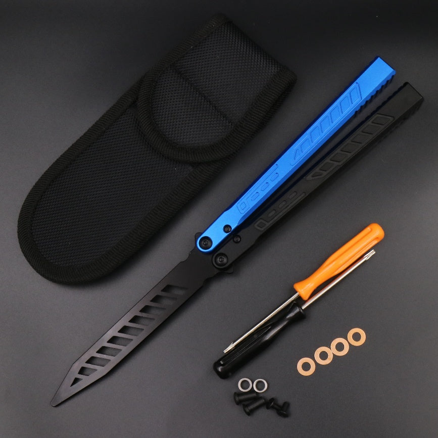 Aluminum Alloy Integrated Handle Swinging Knife Butterfly Knife Does Velora