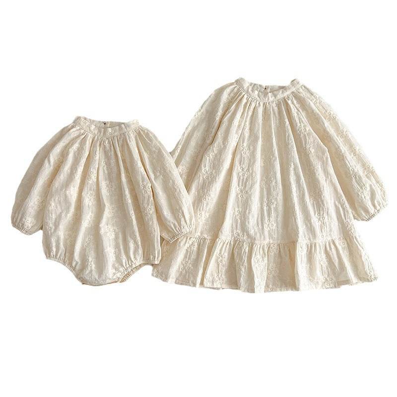 Children's Embroidery Dress Baby Rompers - Velora