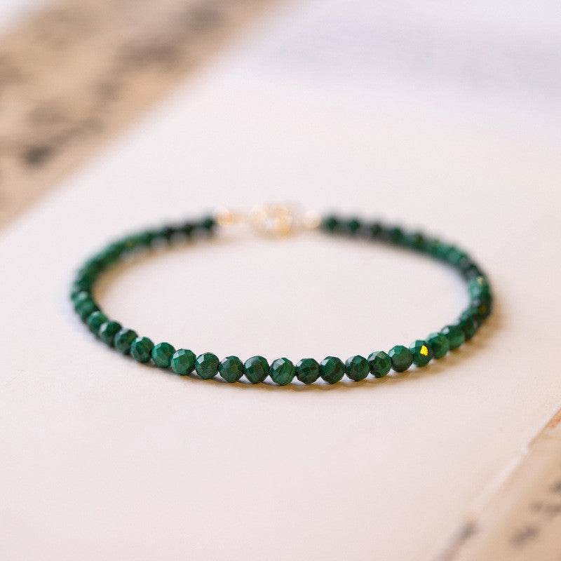 3mm Malachite Green Bracelets Mall Crystal - Velora