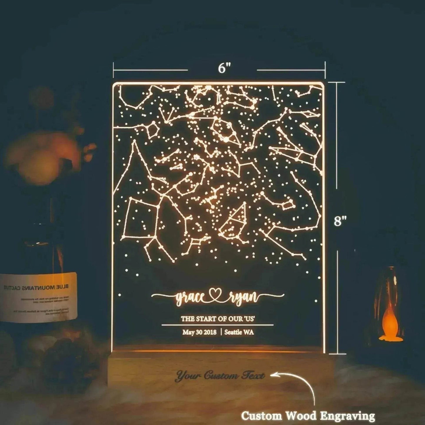 Premium Personalized Night Light Gift For Birthday - Velora